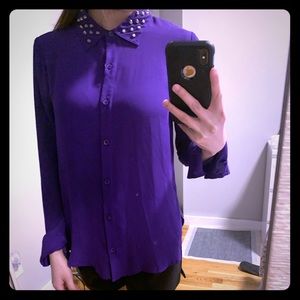 Long sleeve with silver studs